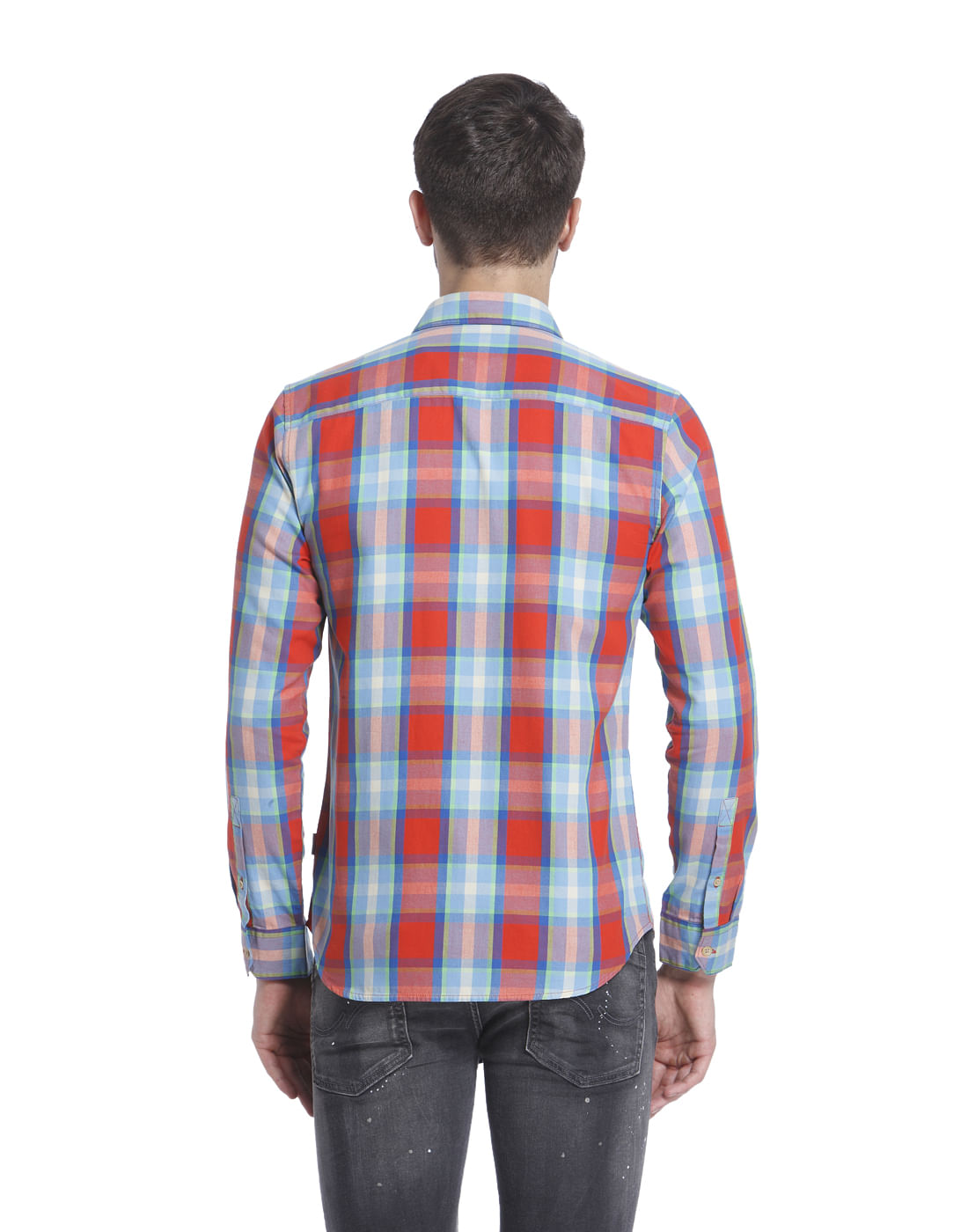 Checks Lipstick Red Casual Shirt