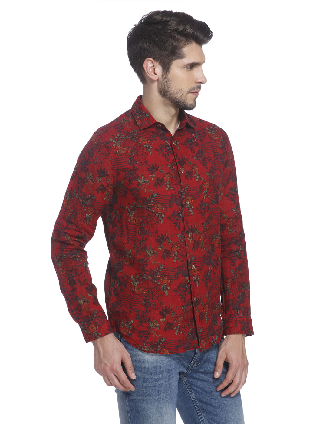 Printed Casual Linen Shirt