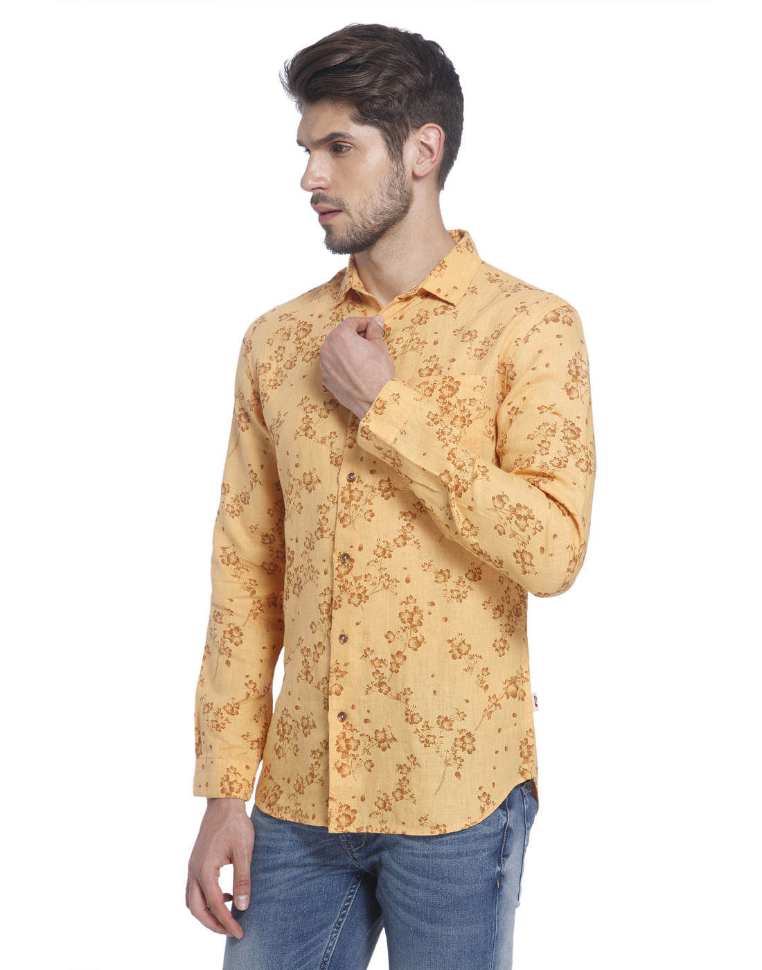 Printed Casual Linen Shirt