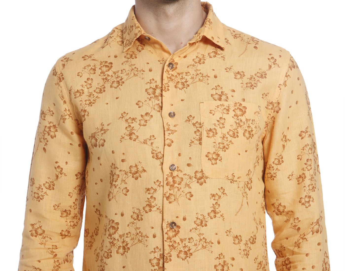 Printed Casual Linen Shirt
