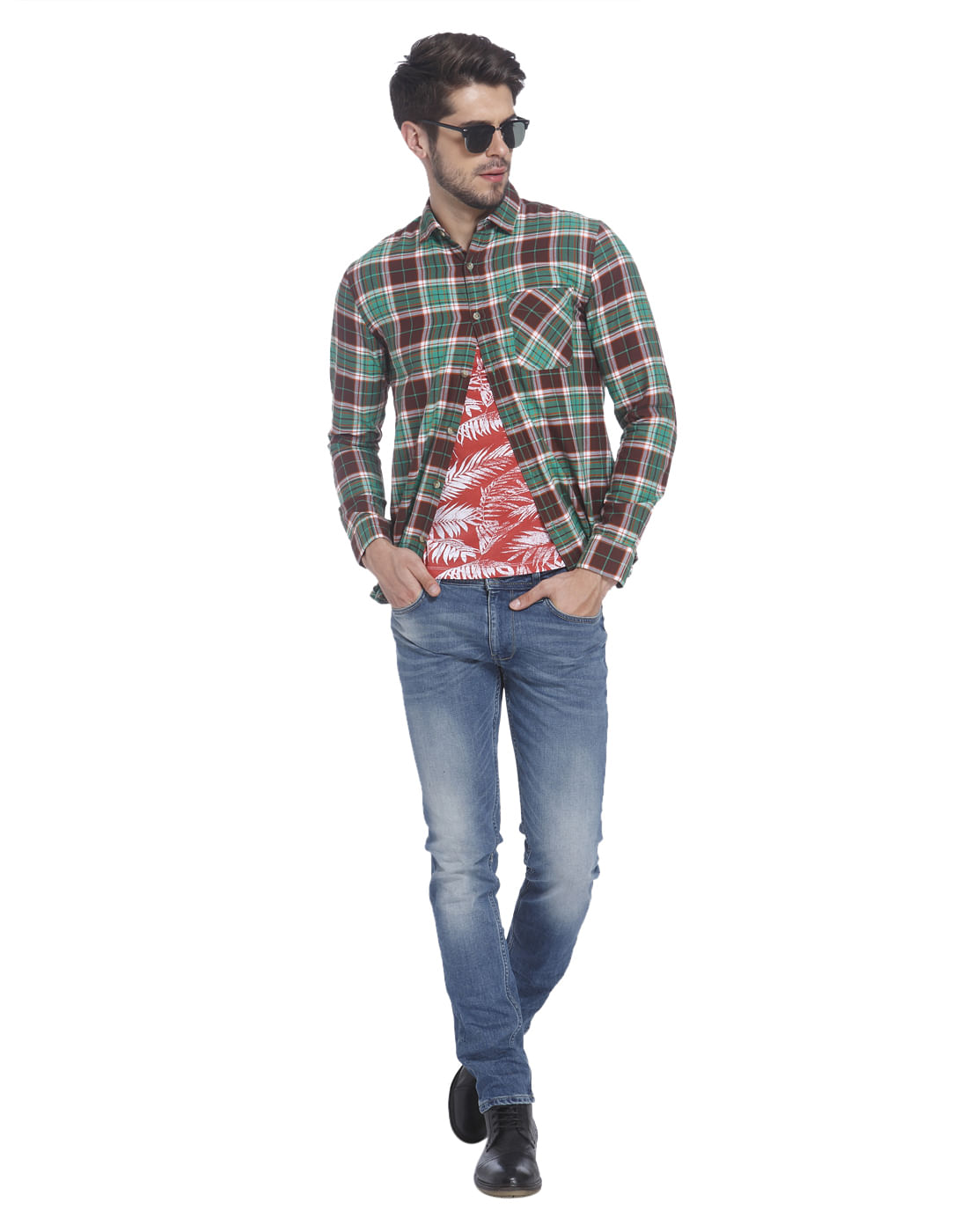 Check Mid Casual Shirt