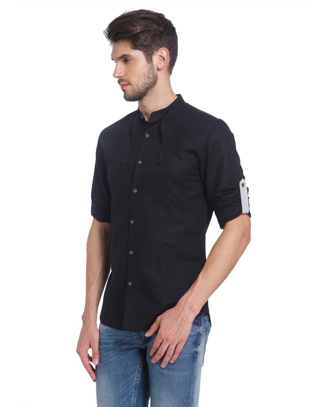 Solid Casual Linen Shirt