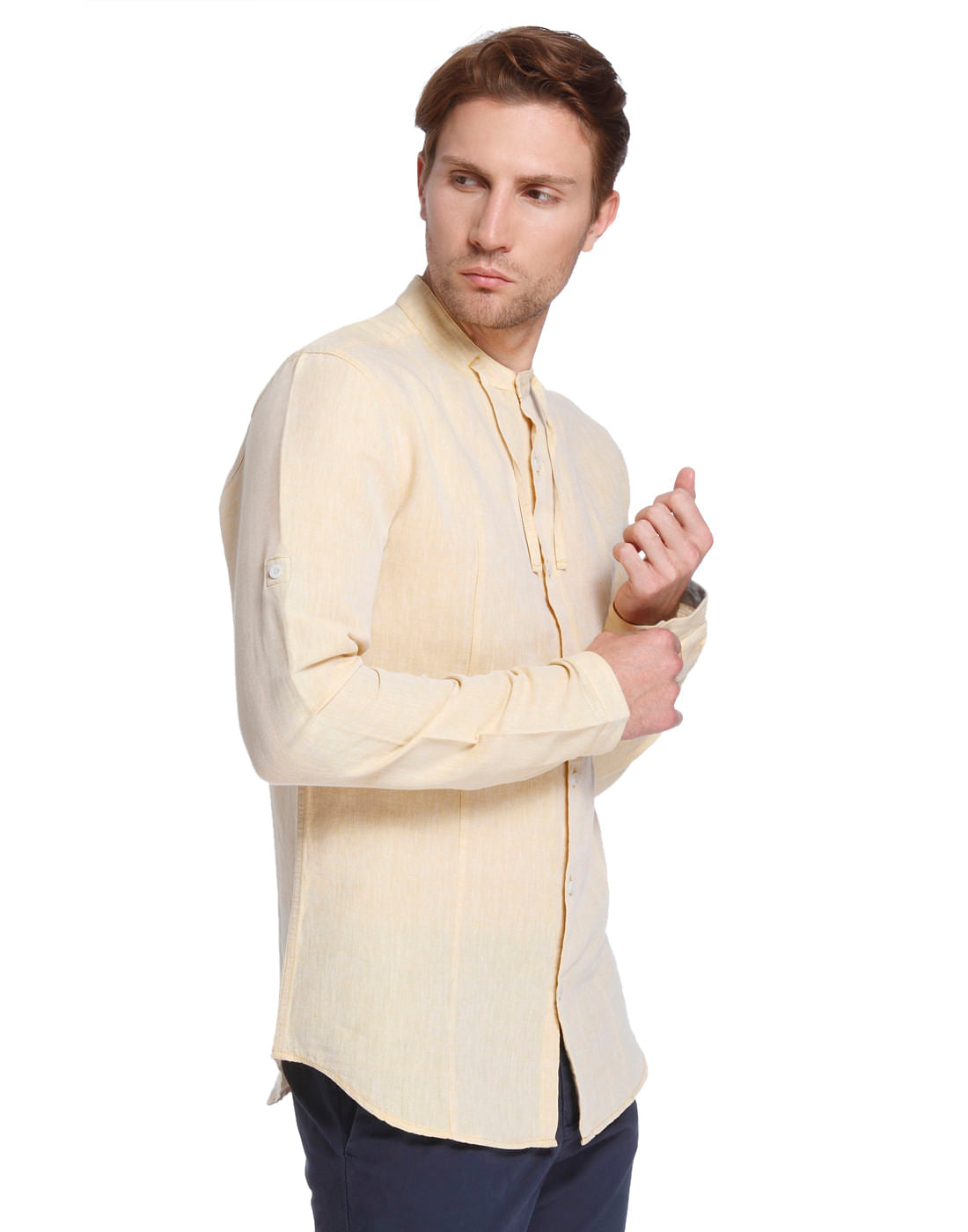 Casual Solid Linen Shirt