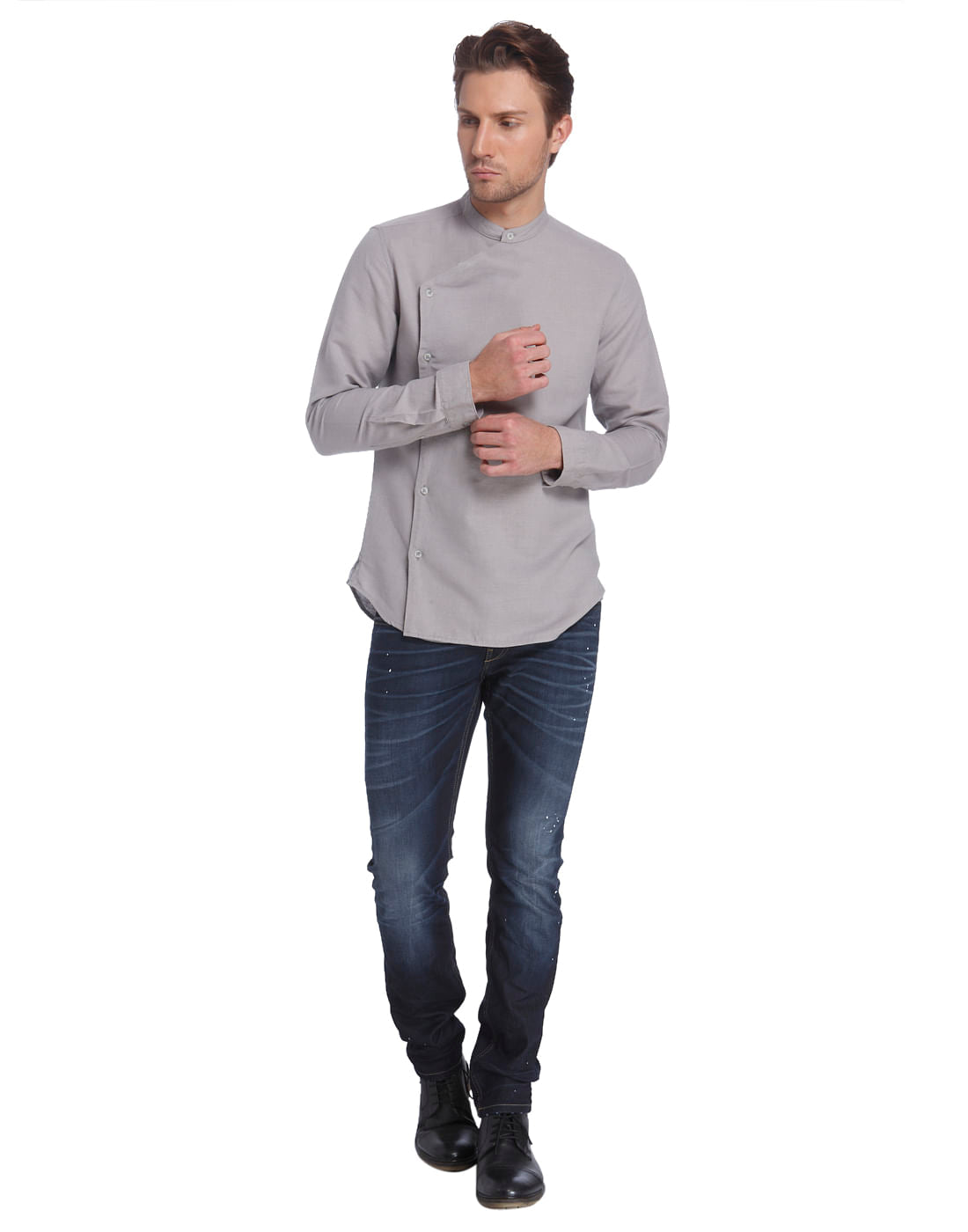 Casual Solid Linen Shirt