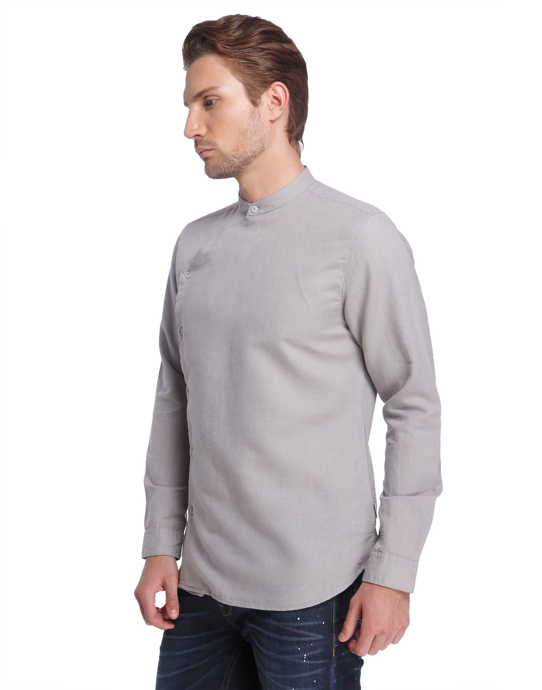 Casual Solid Linen Shirt