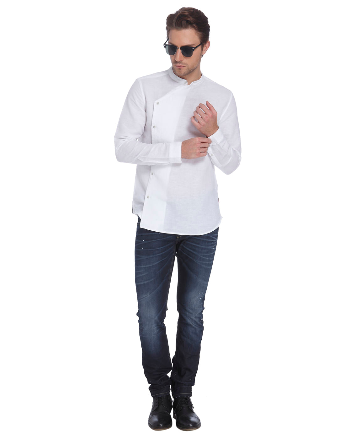 Casual Solid Linen Shirt