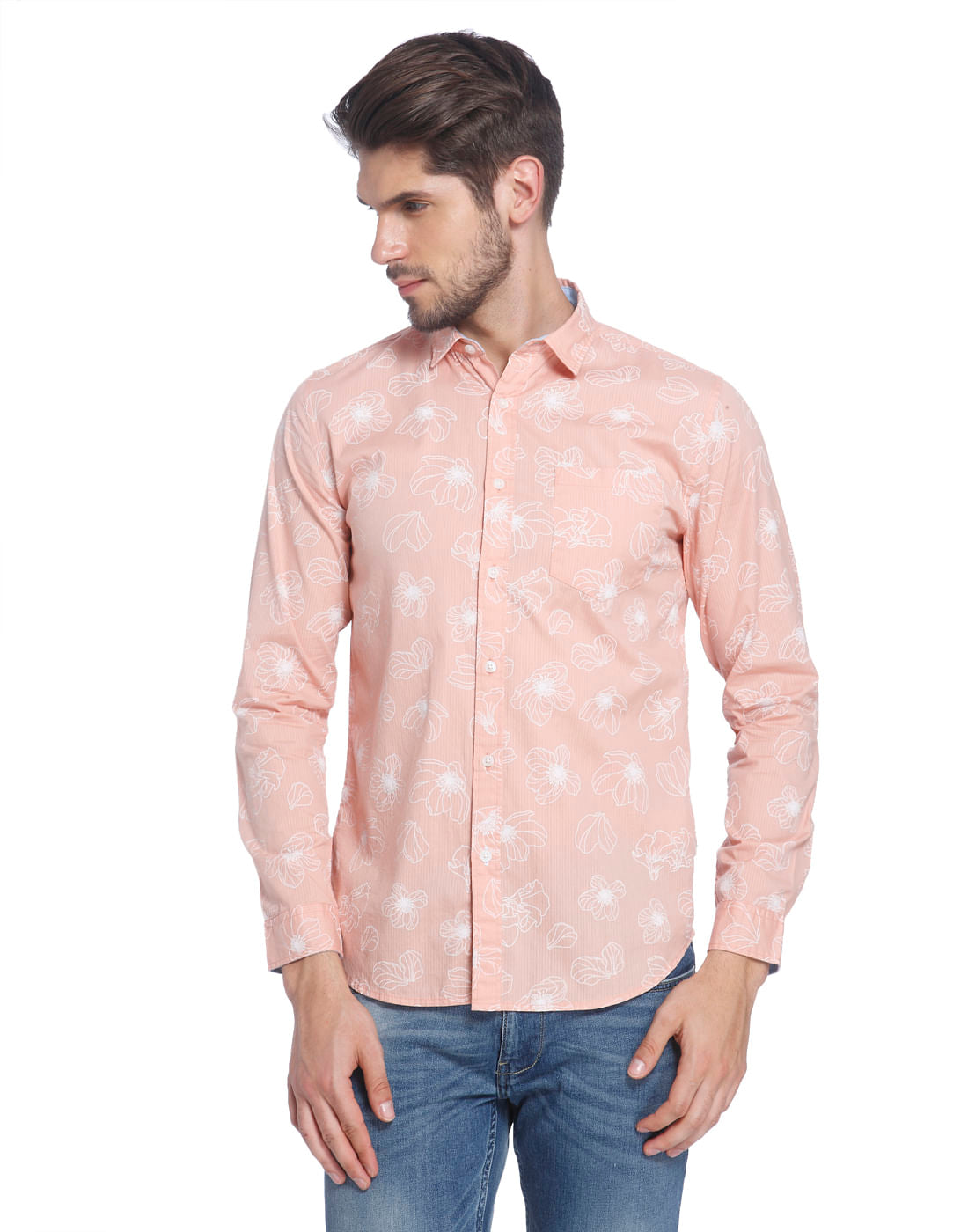Printed Casual Shirt - S