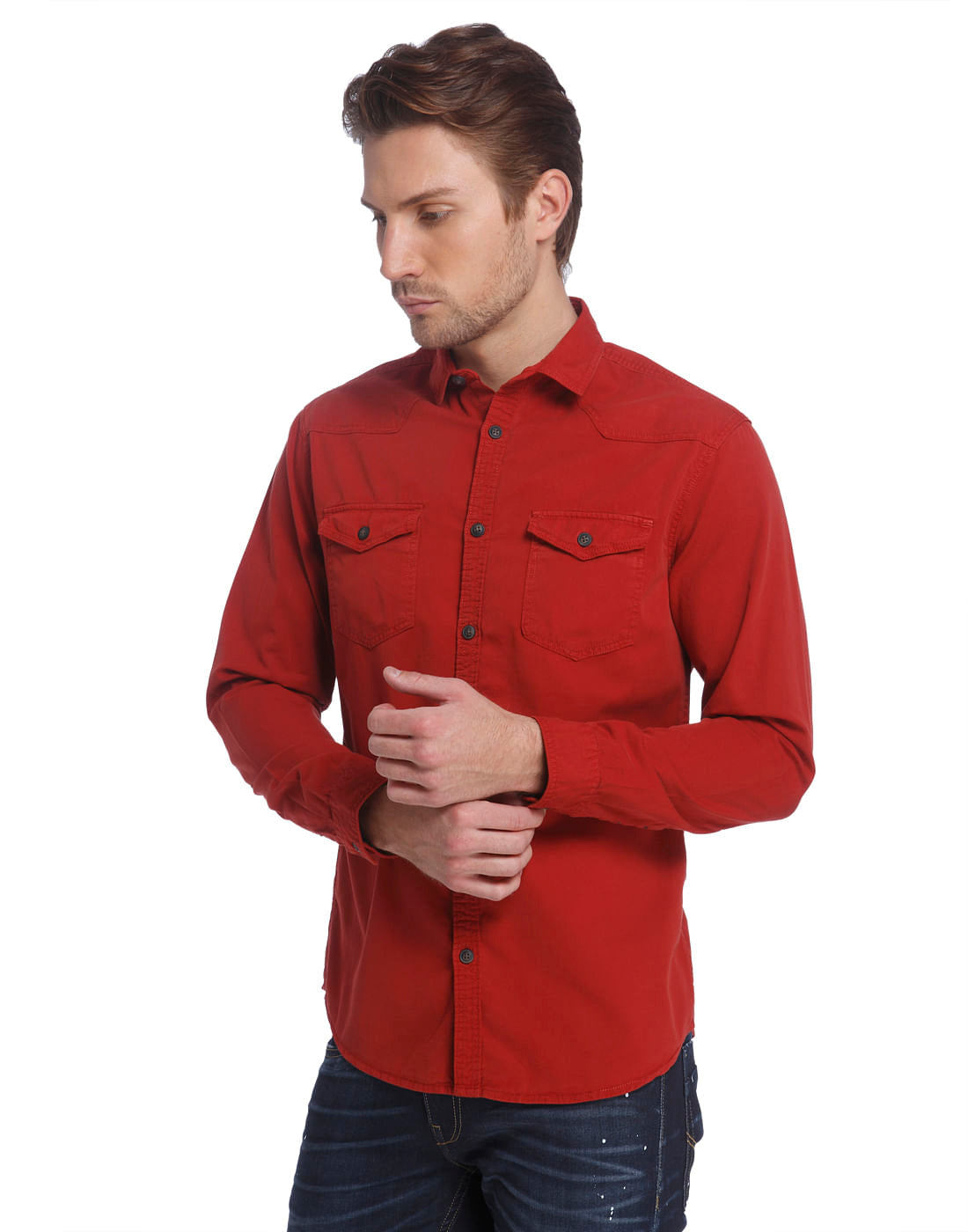 Casual Washed Shirt
