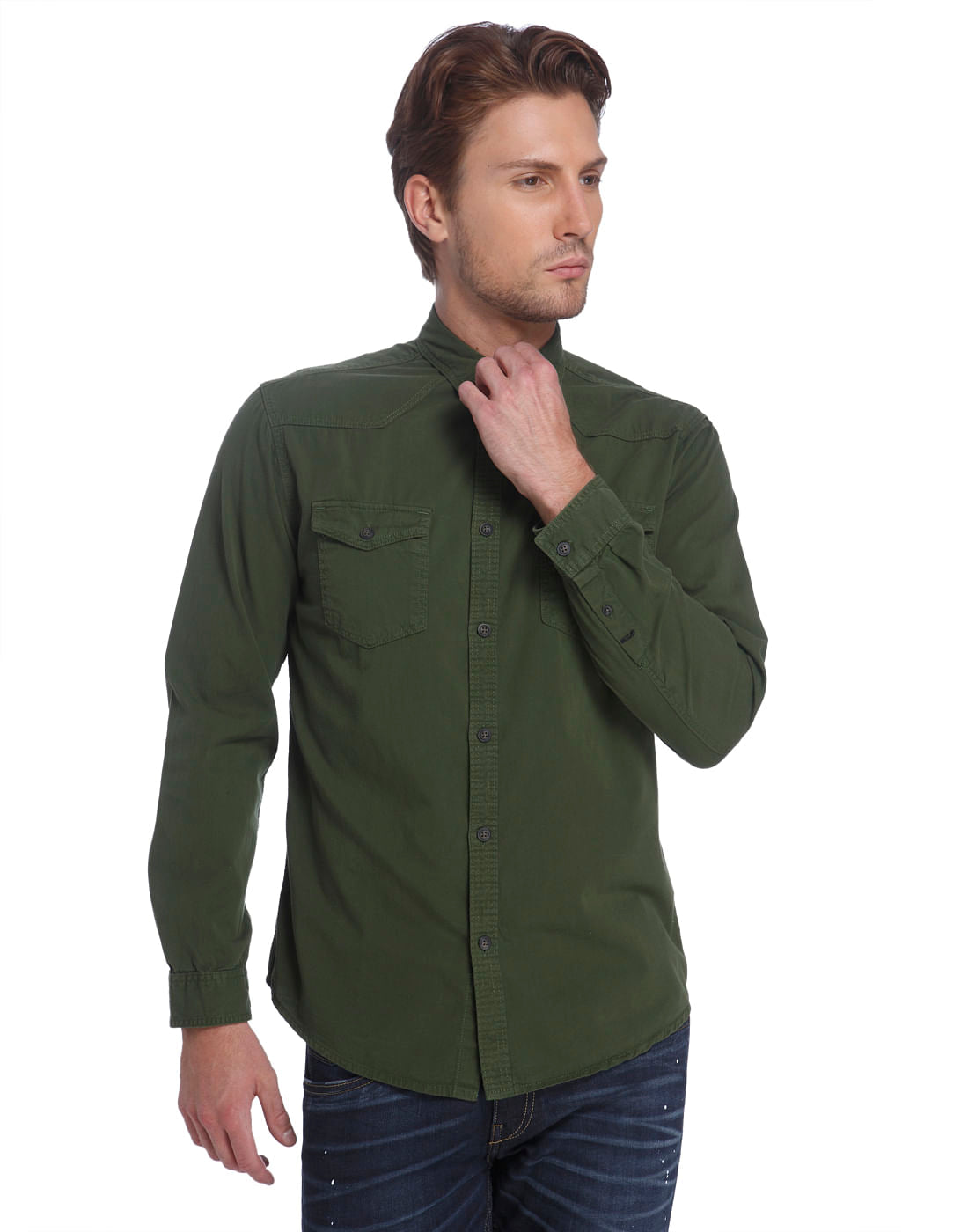 Casual Washed Shirt - S