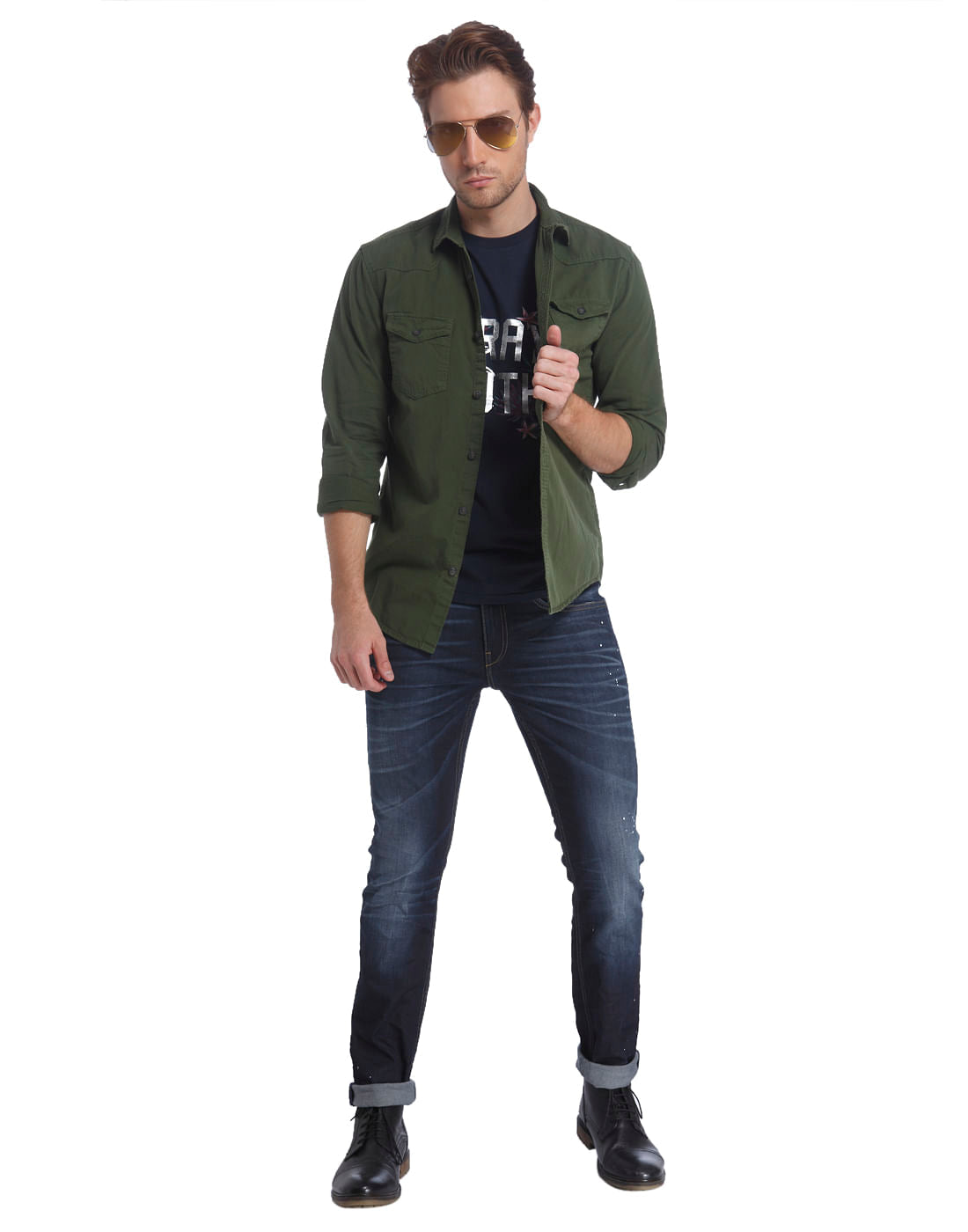 Casual Washed Shirt