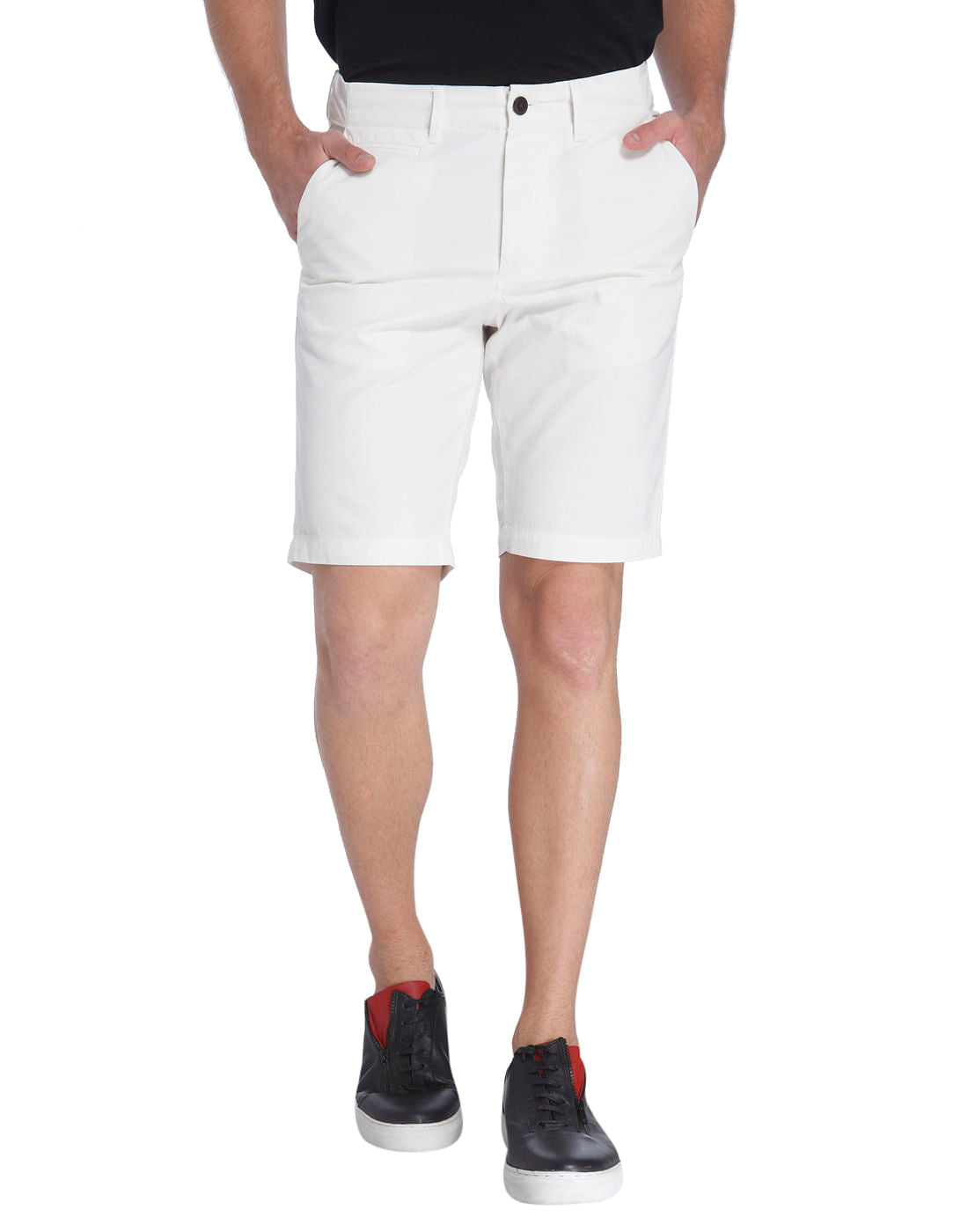 Casual Solid Shorts - S