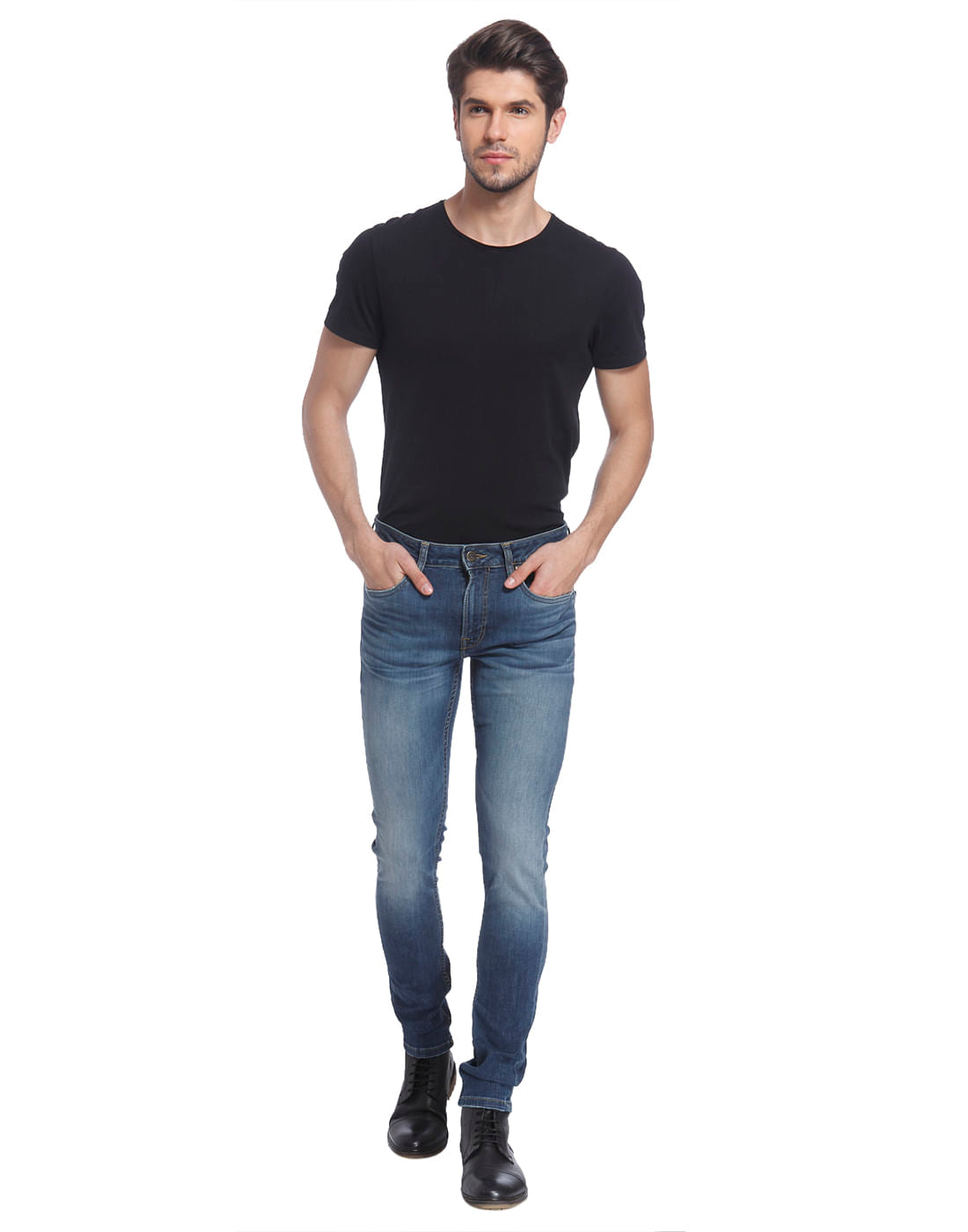 Blue Solid Denim Jeans - 28/32