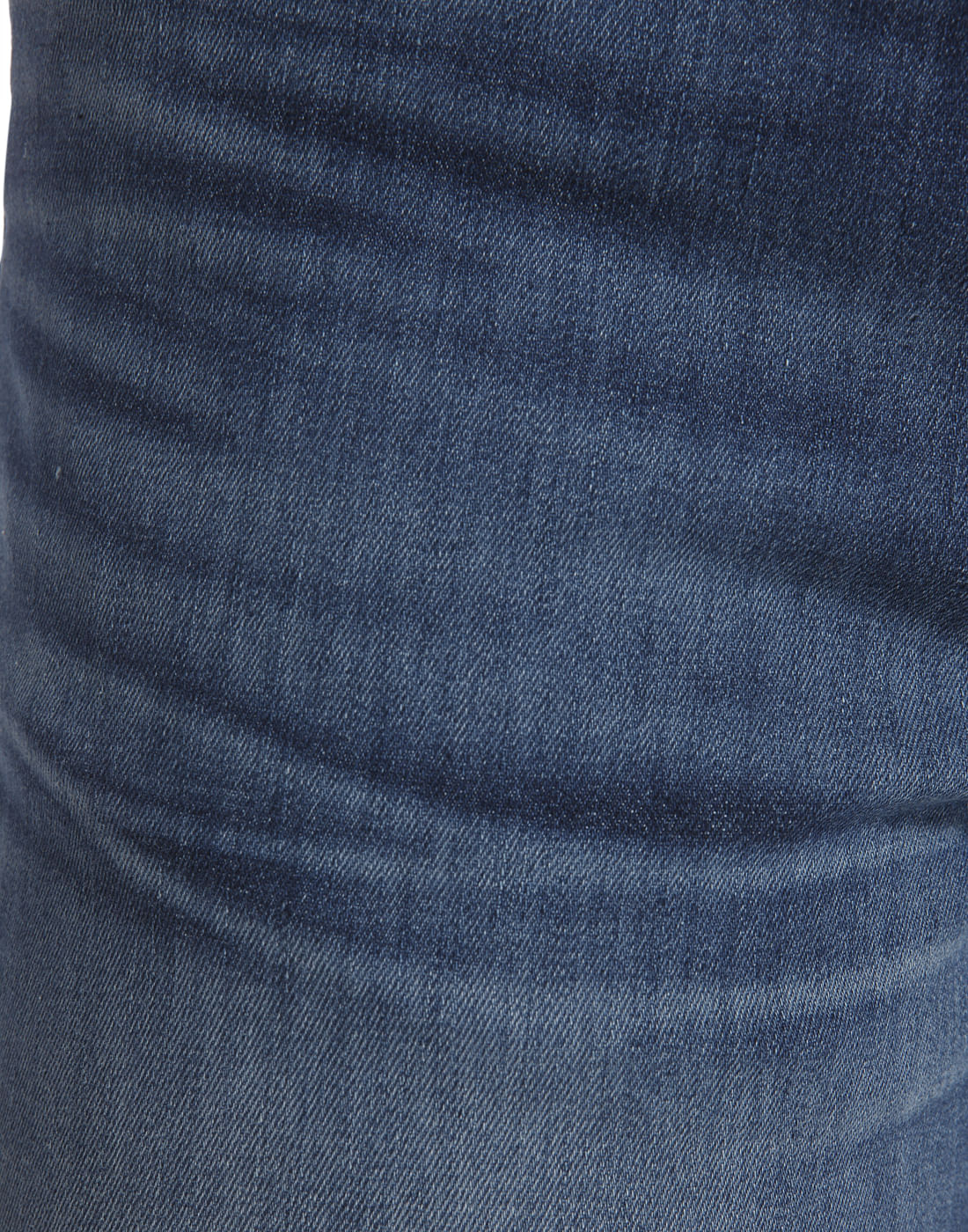 Blue Solid Denim Jeans