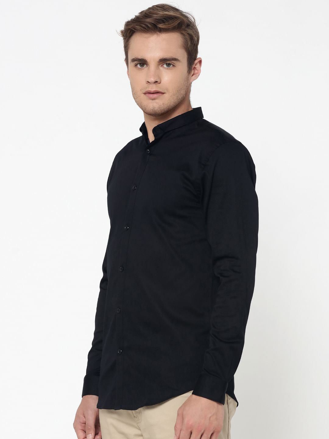 Black Slim Fit Shirt - S