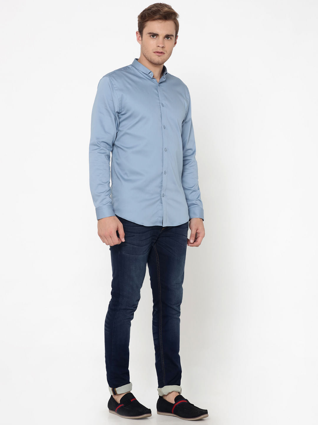 Blue Slim Fit Shirt