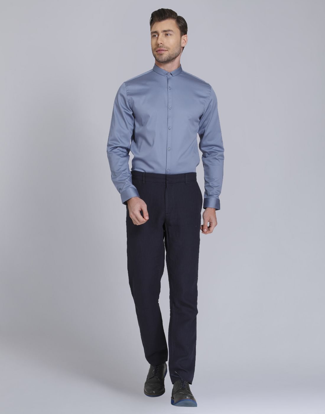 Powder Blue Slim Fit Shirt