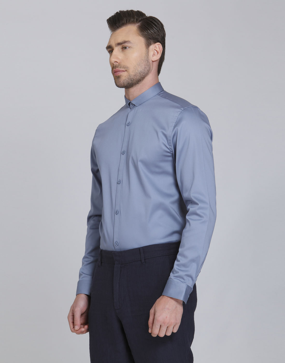 Powder Blue Slim Fit Shirt