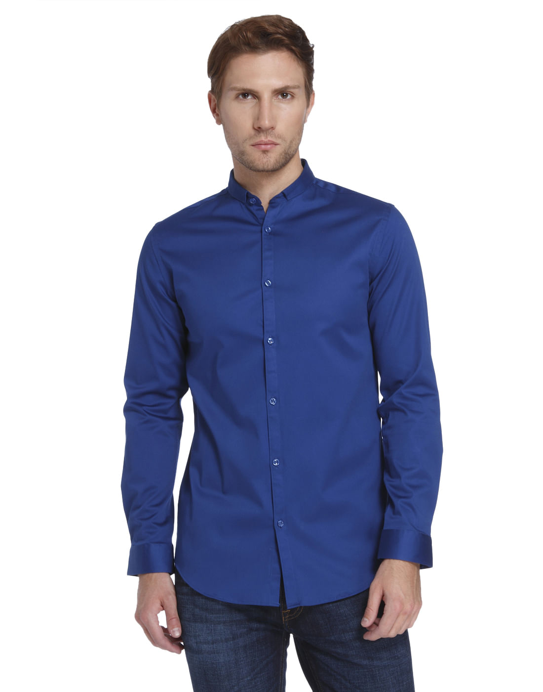 Powder Blue Slim Fit Shirt - S