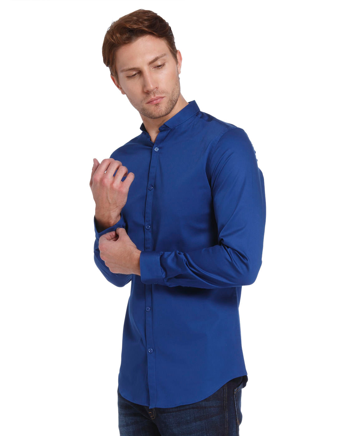 Powder Blue Slim Fit Shirt