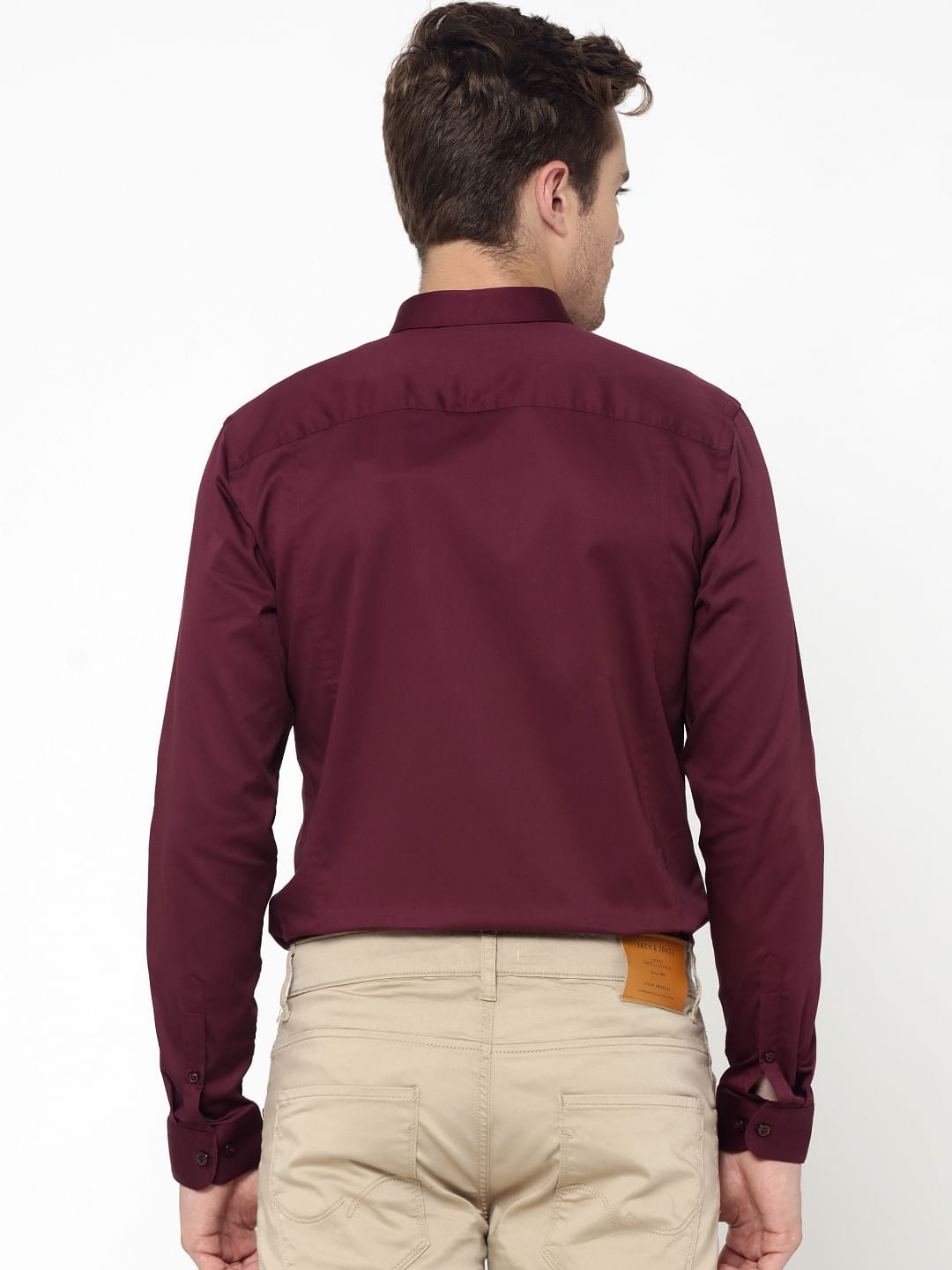 Burgundy Slim Fit Shirt
