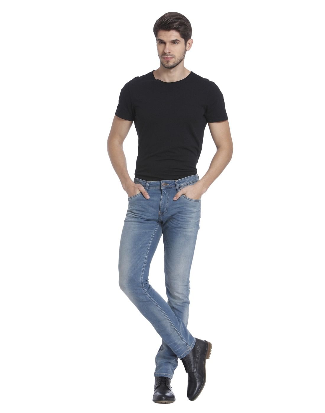 Blue Solid Denim Jeans - 28/32