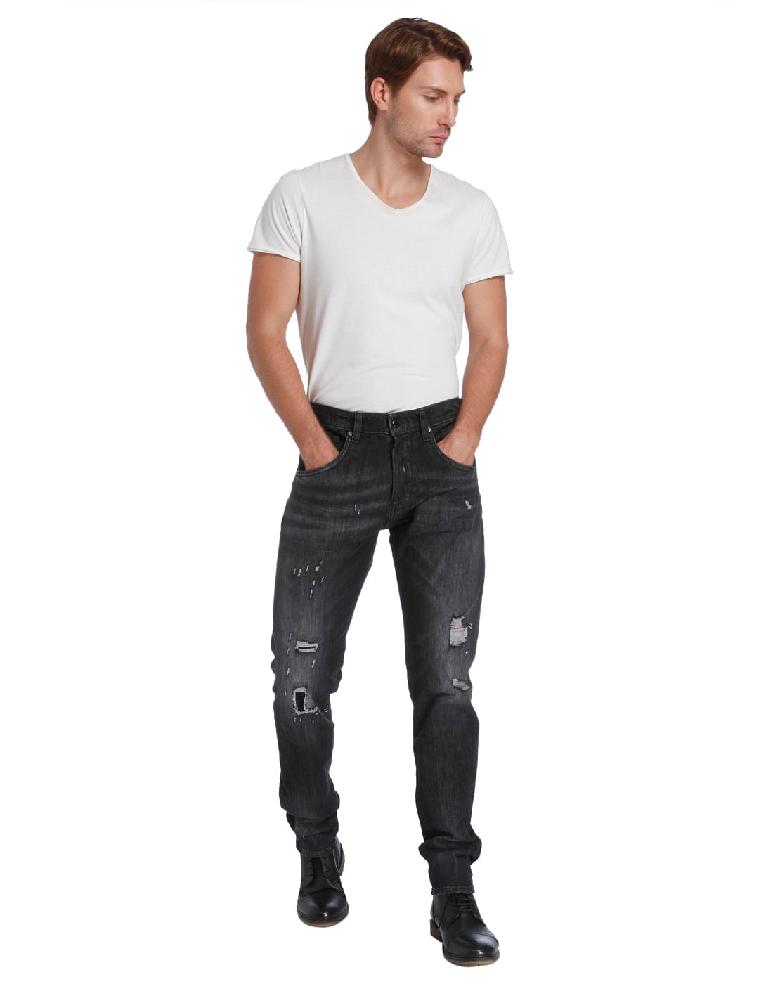 Casual Distressed Jeans - 28/32