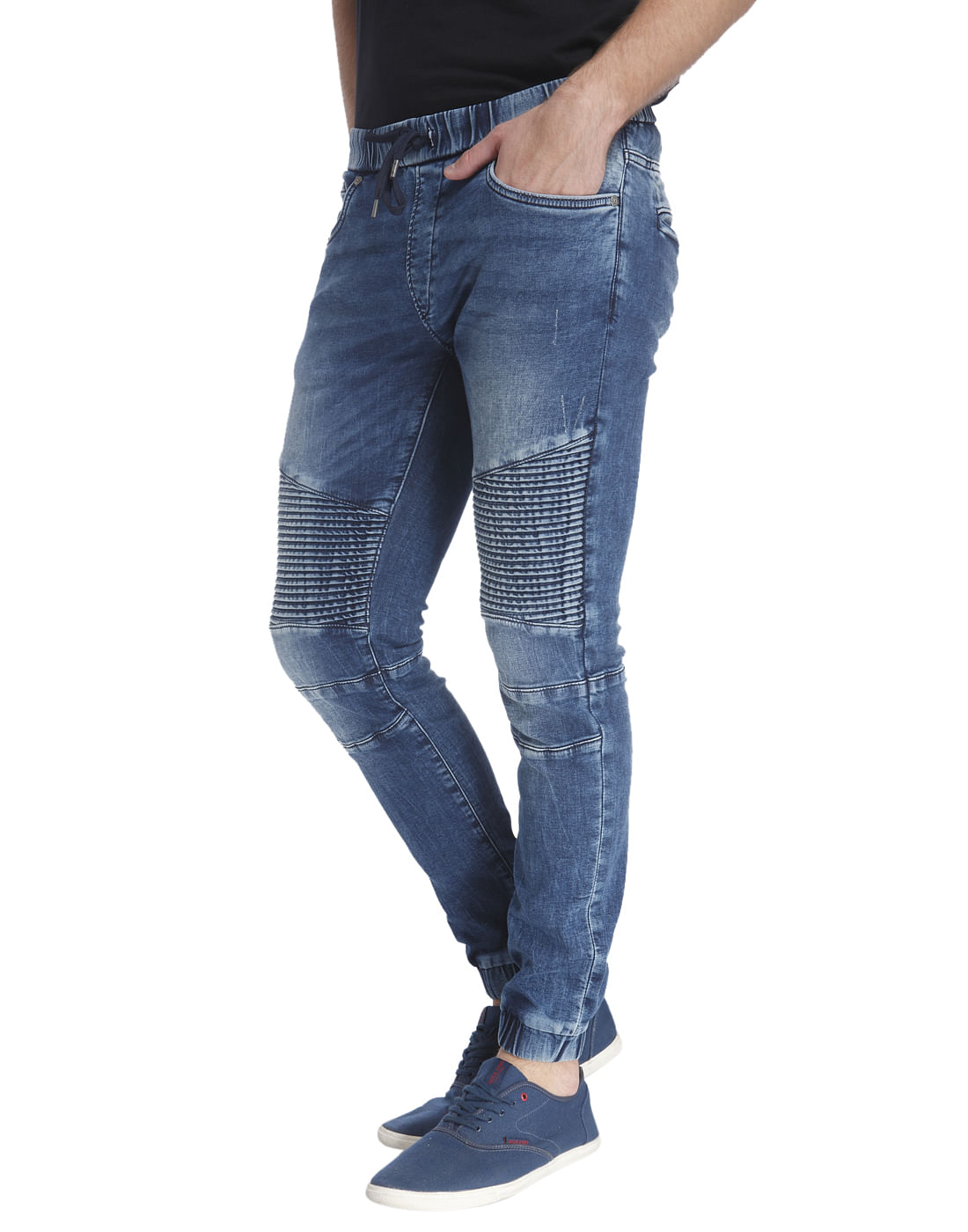 Blue Denim Joggers