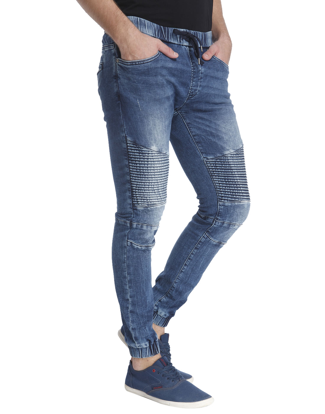 Blue Denim Joggers