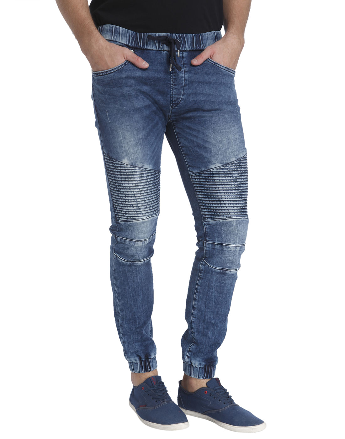 Blue Denim Joggers - 28/32
