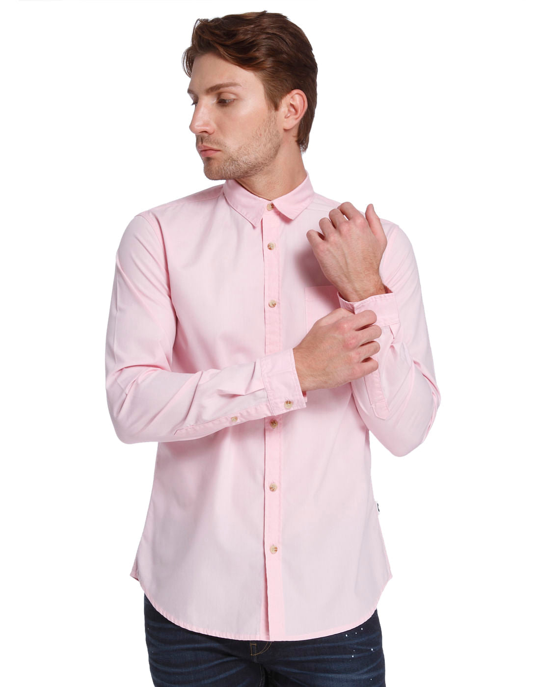 Casual Solid Shirt - S