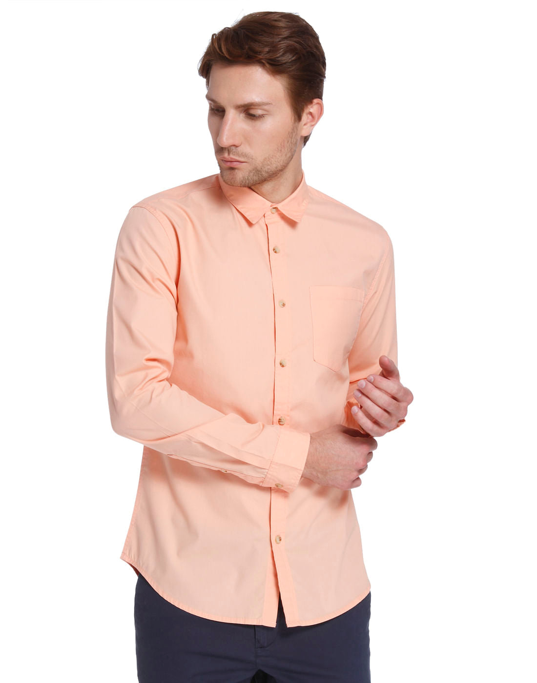 Casual Solid Shirt - S