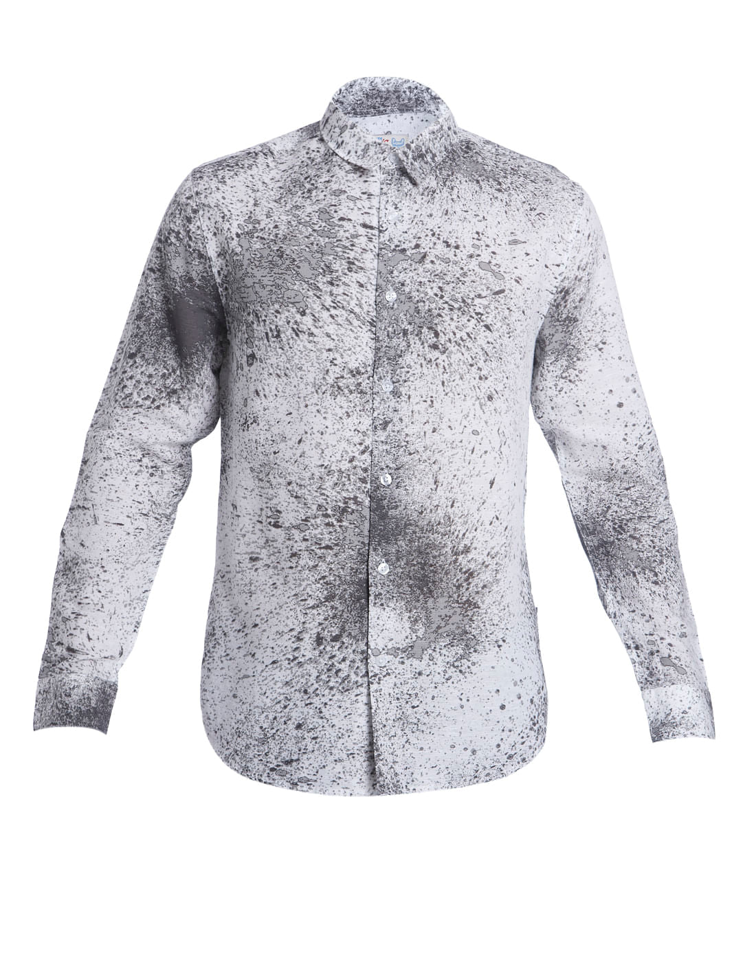 Abstract Print Black Shirt