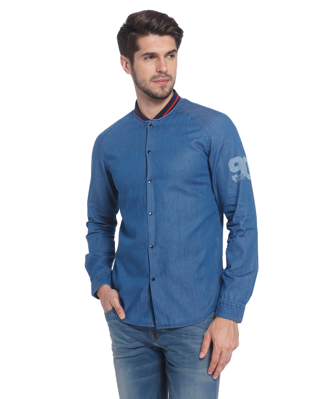 Plain Coloured Casual Shirt - S