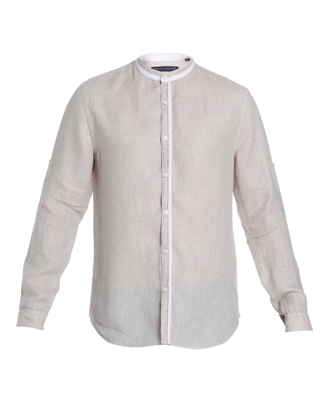 Solid Casual Linen Shirt