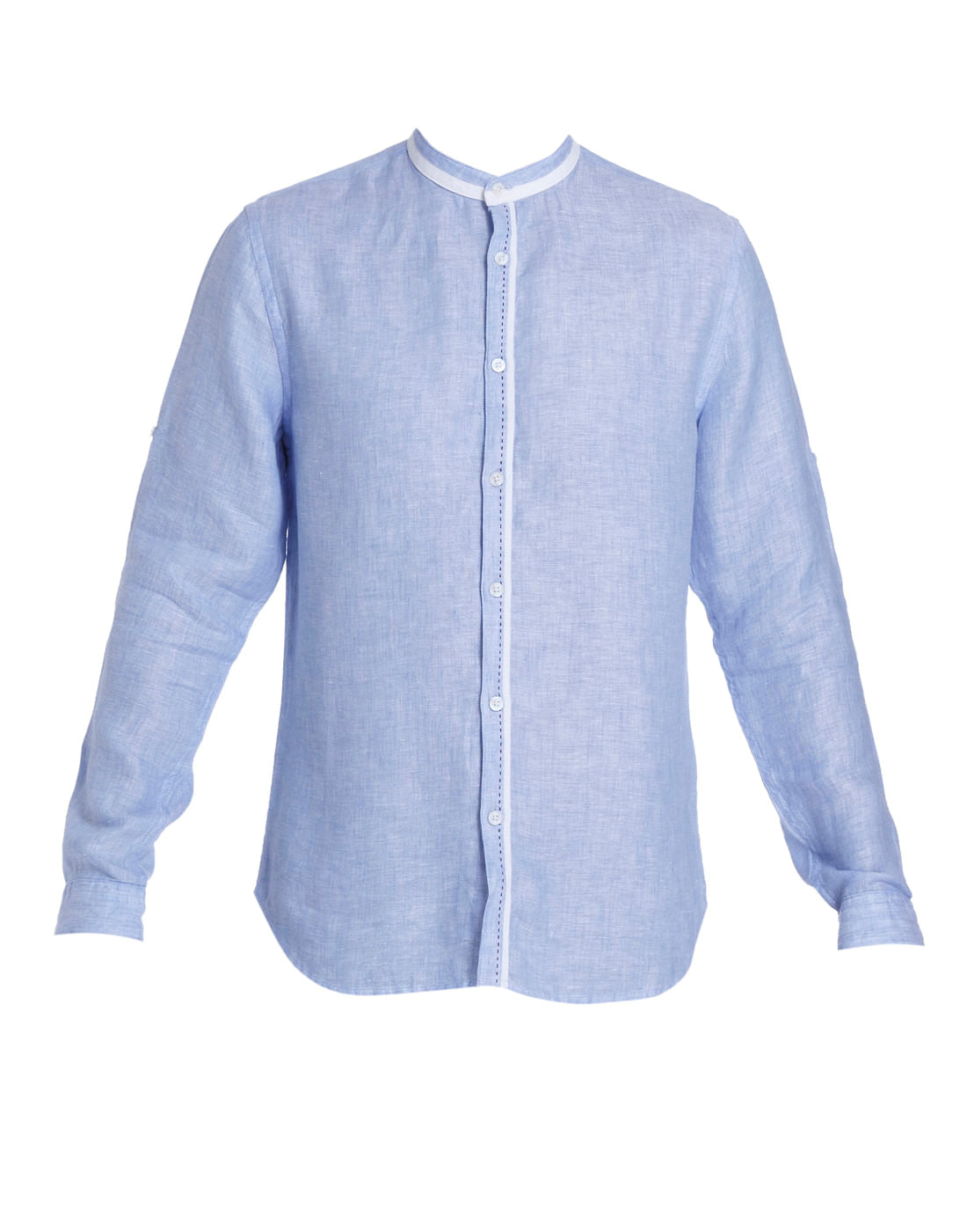 Solid Casual Linen Shirt