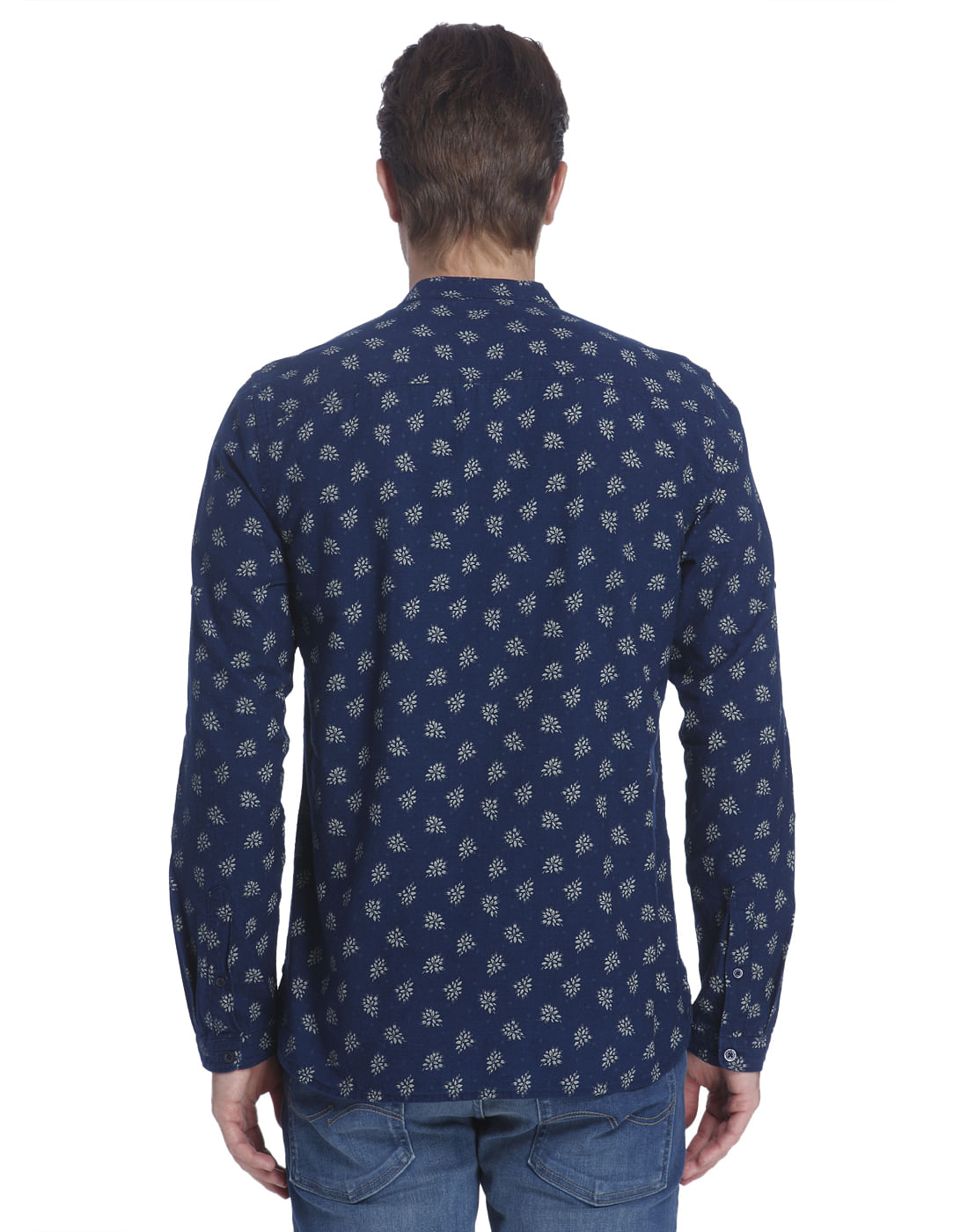 Dark Blue All Over Print Shirt