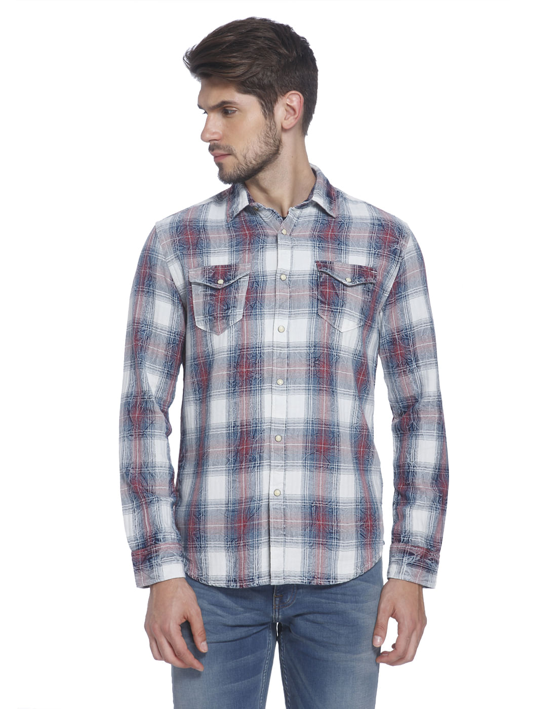 Casual Washed Shirt - S
