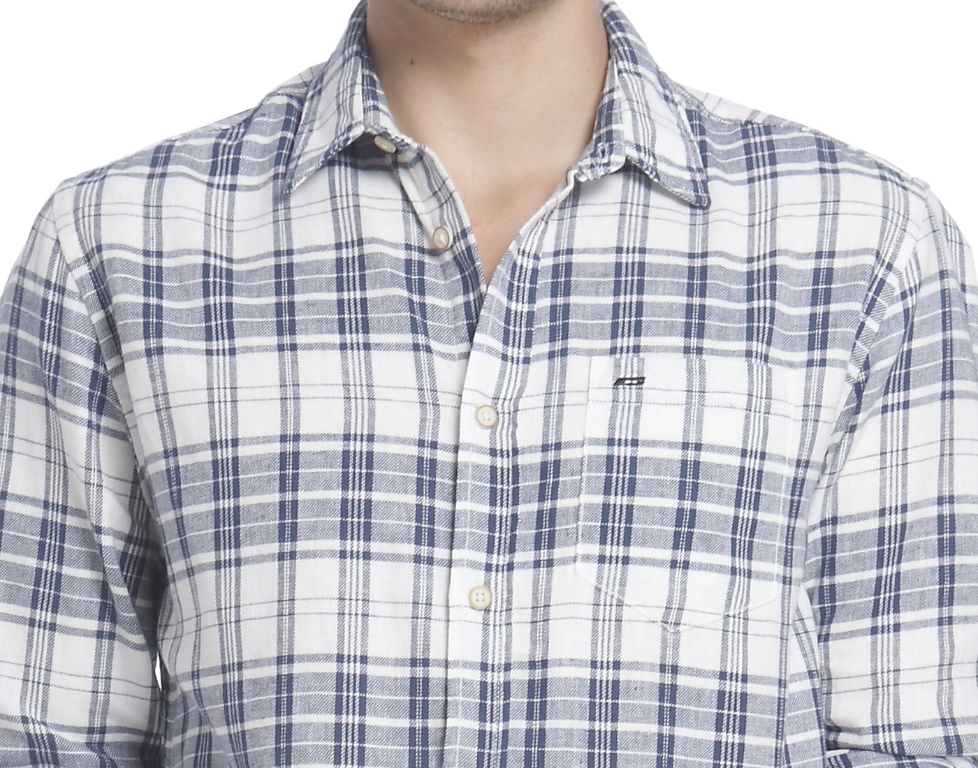 White Check Shirt