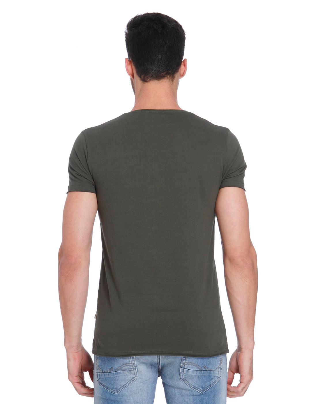 Green V-Neck T-Shirt