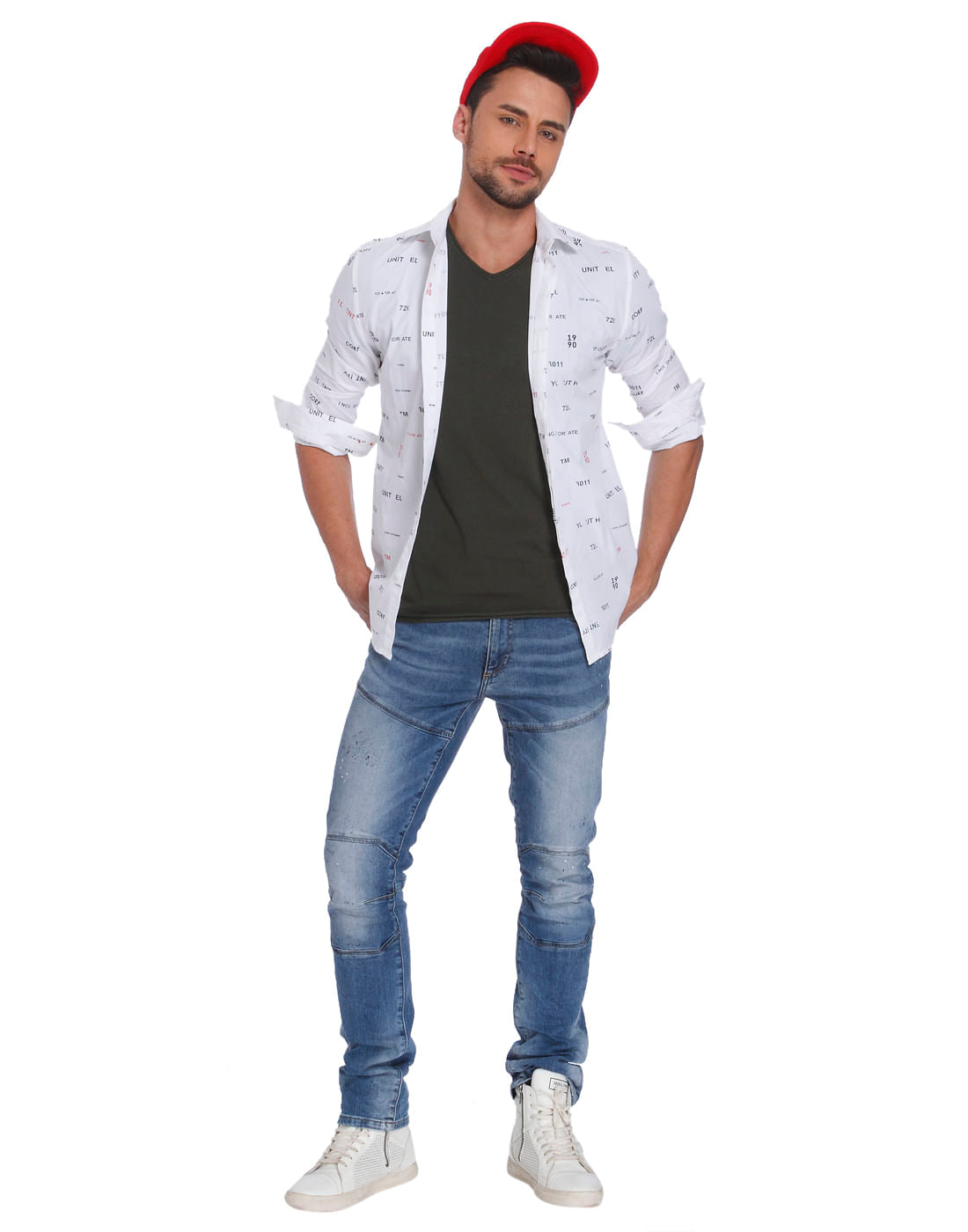 Green V-Neck T-Shirt