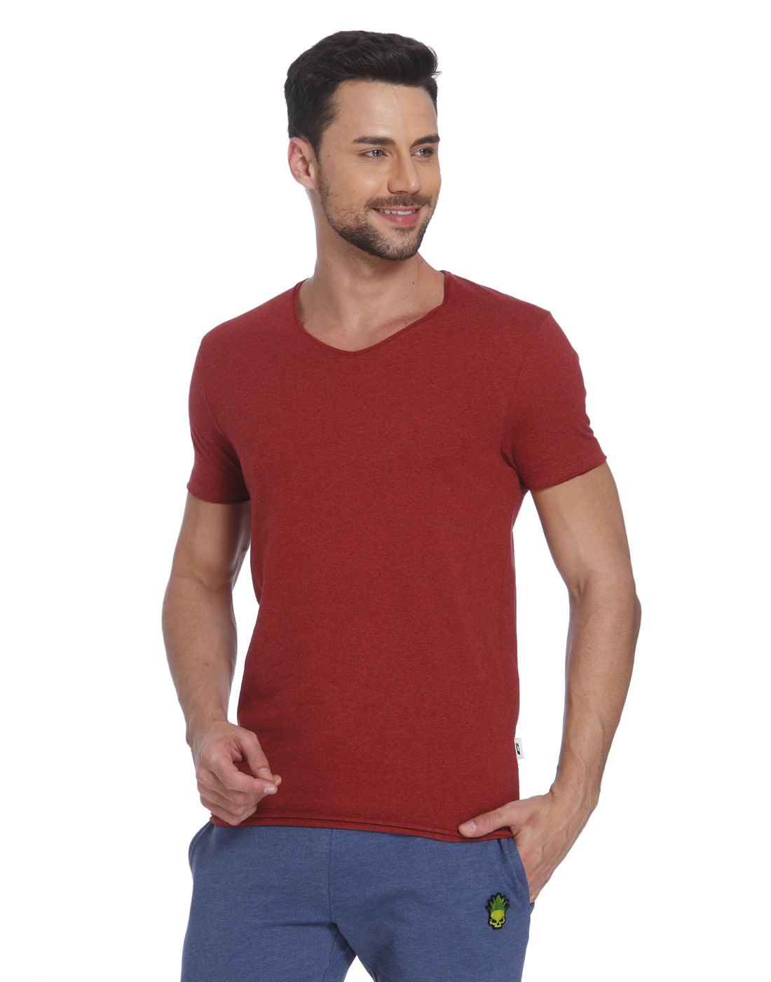 Red V-Neck T-Shirt
