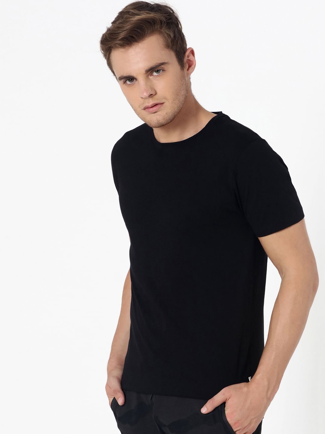 Black Crew Neck T-Shirt