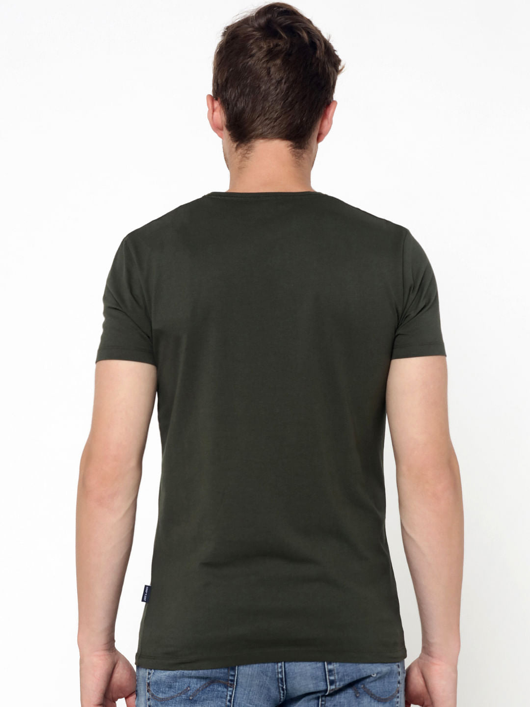 Olive Green Crew Neck T-Shirt