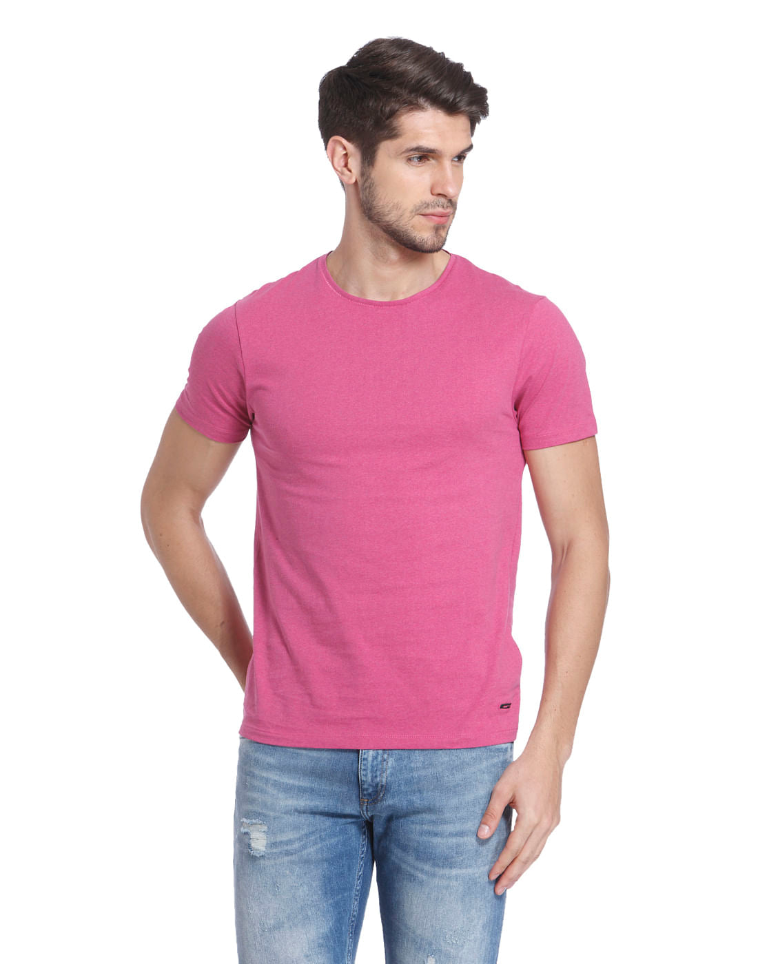 Solid Casual T-Shirt