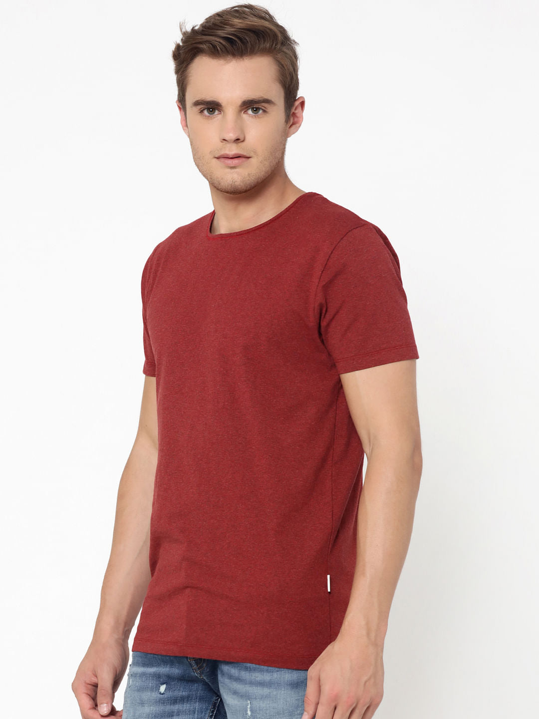 Maroon Crew Neck T-Shirt