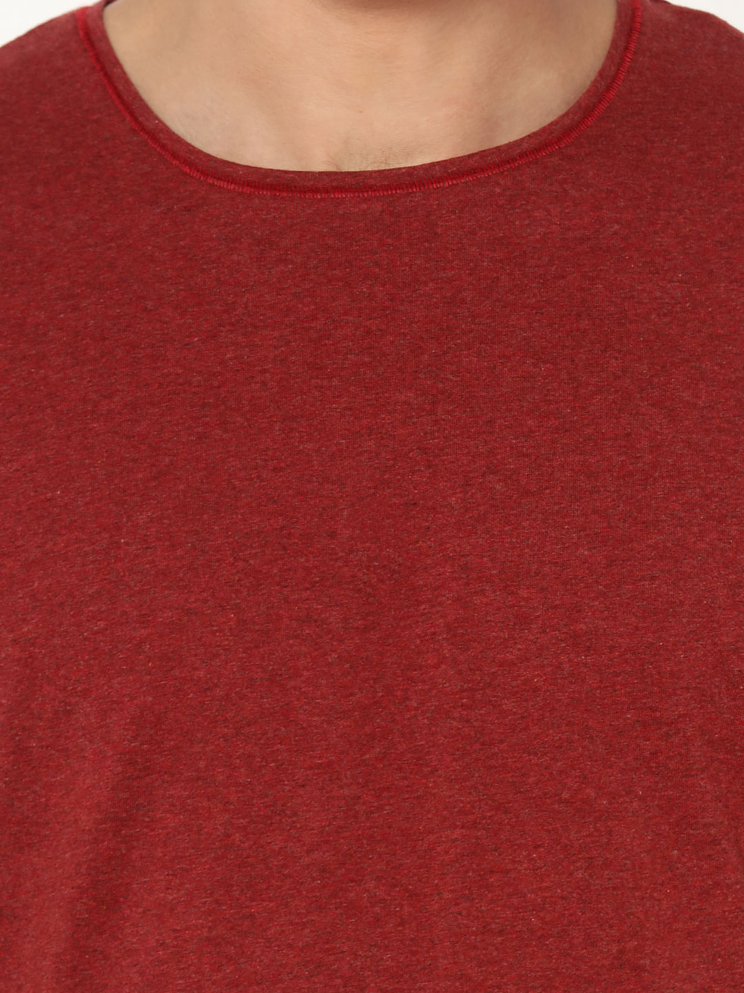Maroon Crew Neck T-Shirt