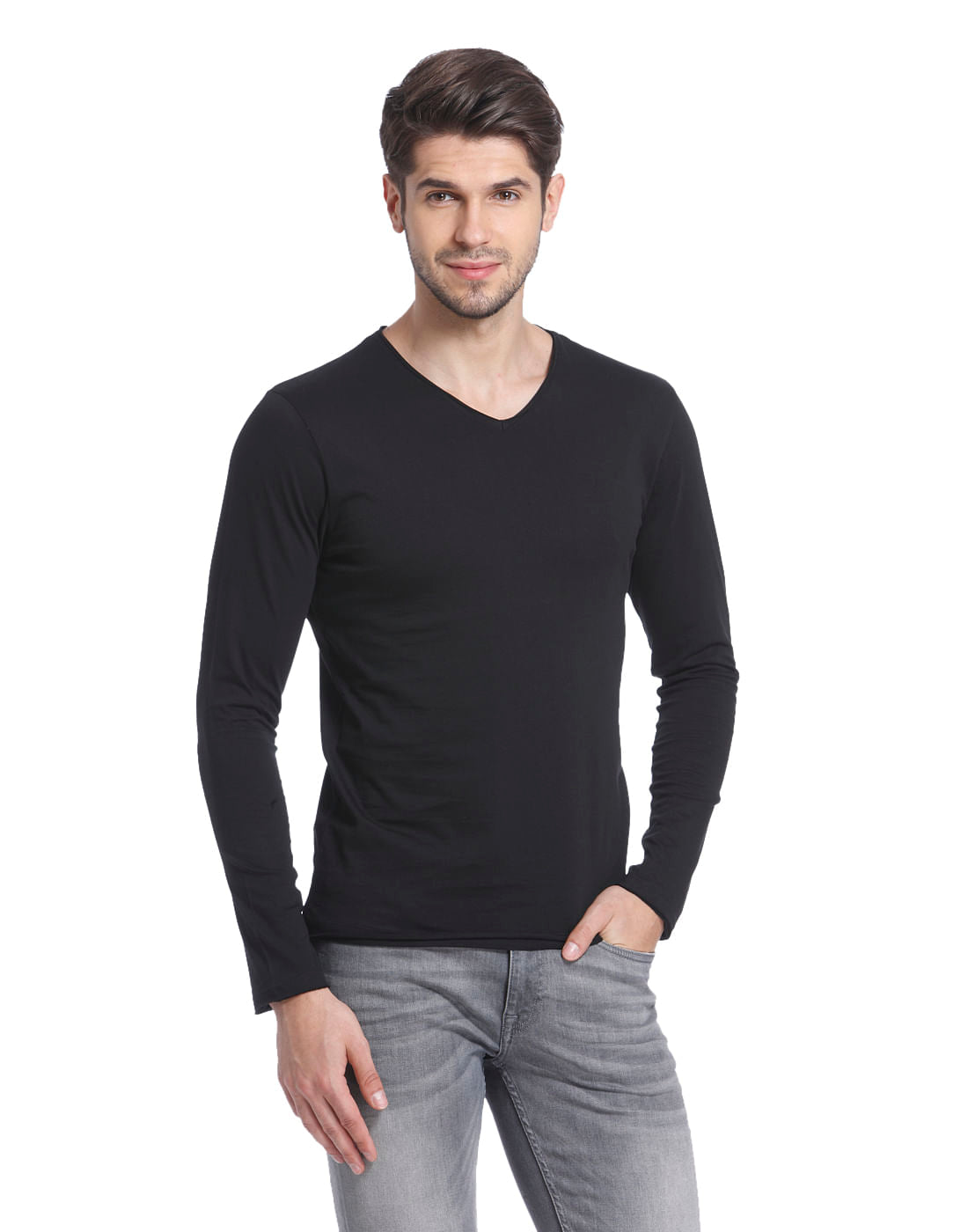 Solid Casual T-Shirt