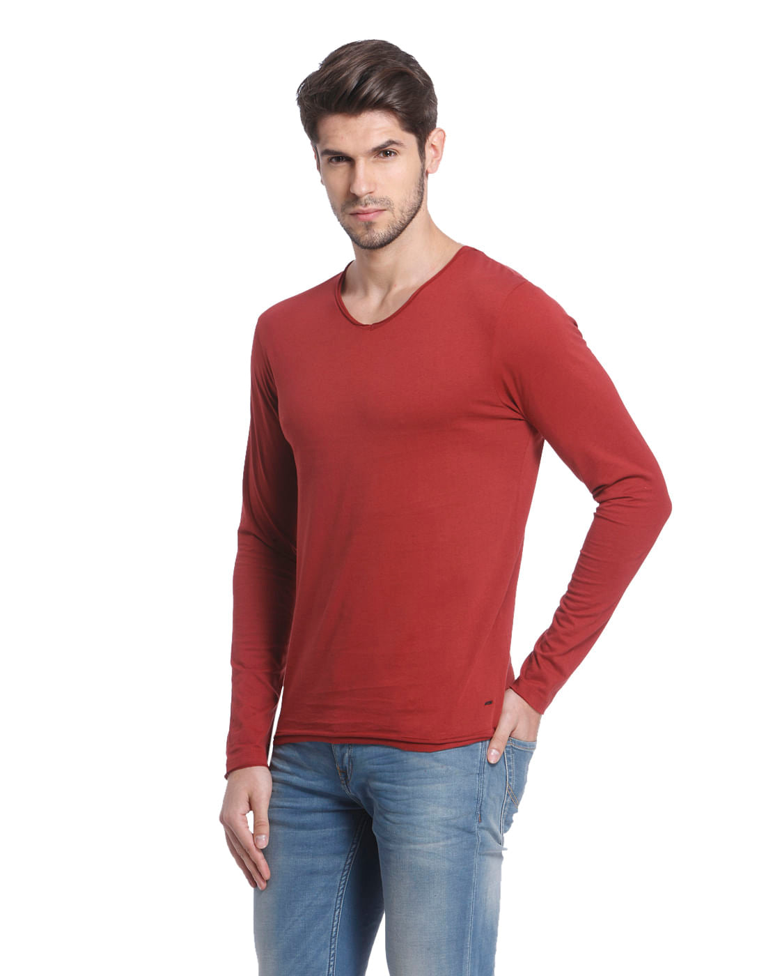 Solid Casual T-Shirt