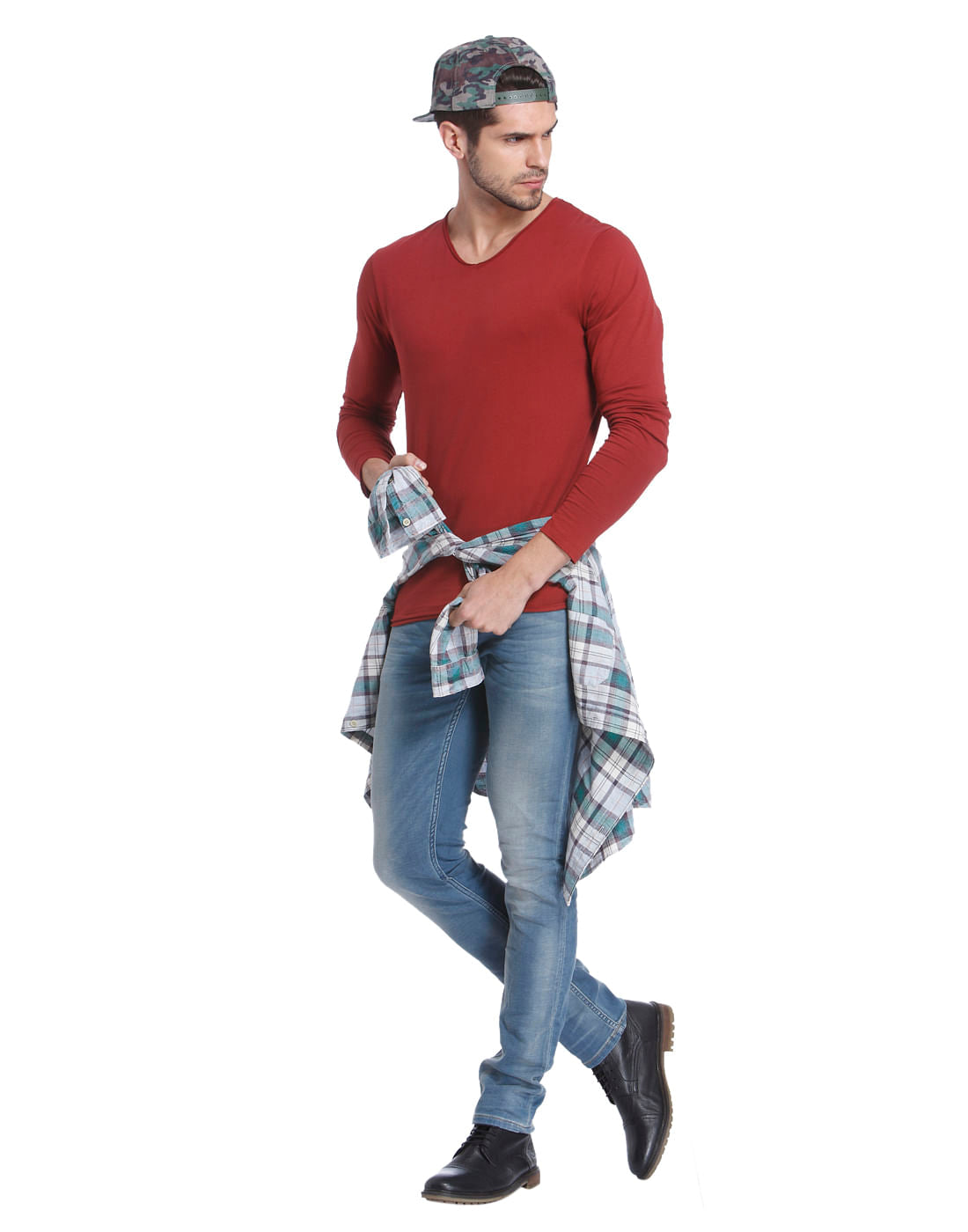 Solid Casual T-Shirt