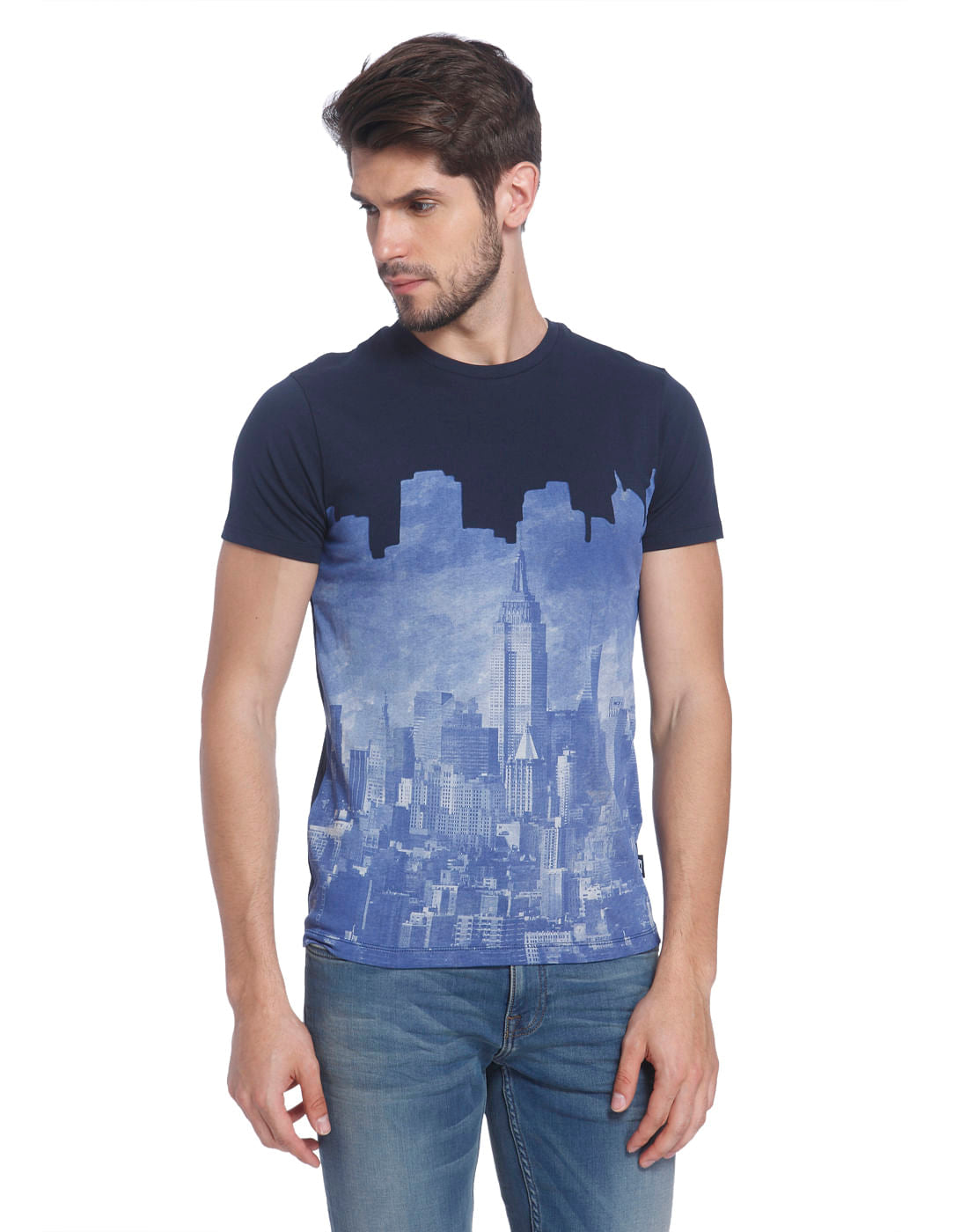 Printed Casual T-Shirt - S